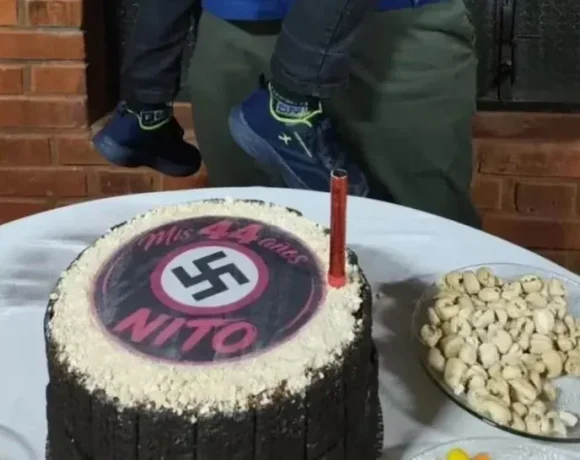 Allanaron la casa donde se festejó el cumpleaños con símbolos Nazi